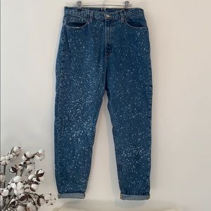Bleach Splattered Mom Jeans